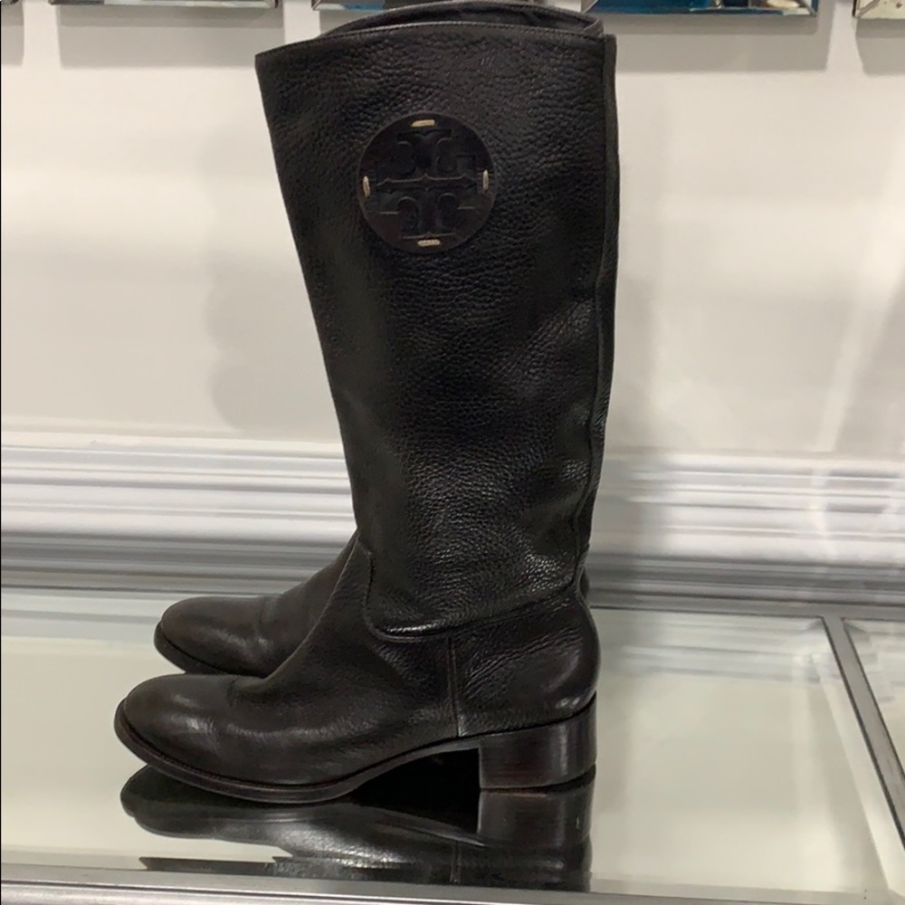 Tory Burch Leather Knee Boots